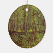 ビンセント・ヴァン・ゴッホ – 木と低成長 セラミックオーナメント (左)