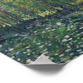 ビンセント・ヴァン・ゴッホ – 木と低成長 ポスター (角)