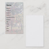 ビンセント・ヴァン・ゴッホ – 松の木の勉強 名刺 (正面/裏面)