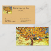 ビンセント・ヴァン・ゴッホ・桑の木 名刺 (正面/裏面)