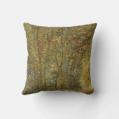 ビンセント・ヴァン・ゴッホ – 森の中の道 クッション (裏面)