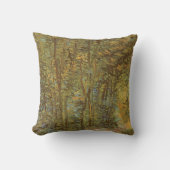 ビンセント・ヴァン・ゴッホ – 森の中の道 クッション (正面)