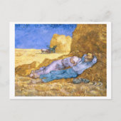 ビンセント・ヴァン・ゴッホ |正午、シエスタ、ミレットの後 ポストカード (正面)