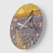 ビンセント・ヴァン・ゴッホ – 沈み込み太陽のソワー ラージ壁時計 (傾斜)