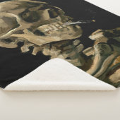 ビンセント・ヴァン・ゴッホ – 燃えるタバコのスカル シェルパブランケット (3/4)