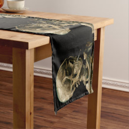 ビンセント・ヴァン・ゴッホ – 燃えるタバコのスカル ショートテーブルランナー