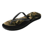 ビンセント・ヴァン・ゴッホ – 燃えるタバコのスカル ビーチサンダル (アングル)