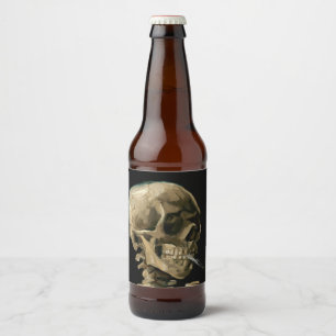 ビンセント・ヴァン・ゴッホ – 燃えるタバコのスカル ビールラベル