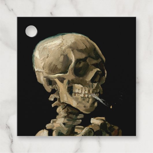 ビンセント・ヴァン・ゴッホ – 燃えるタバコのスカル フェイバータグ (正面)