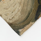 ビンセント・ヴァン・ゴッホ – 燃えるタバコのスカル フリースブランケット (角)