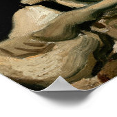 ビンセント・ヴァン・ゴッホ – 燃えるタバコのスカル ポスター (角)