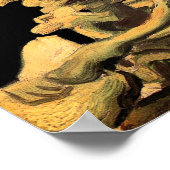 ビンセント・ヴァン・ゴッホ – 燃えるタバコのスカル ポスター (角)