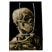 ビンセント・ヴァン・ゴッホ – 燃えるタバコのスカル ミディアムペーパーバッグ (裏面)