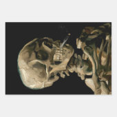 ビンセント・ヴァン・ゴッホ – 燃えるタバコのスカル ラッピングペーパーシート (正面3)