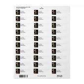 ビンセント・ヴァン・ゴッホ – 燃えるタバコのスカル ラベル (フルシート)