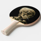 ビンセント・ヴァン・ゴッホ – 燃えるタバコのスカル 卓球ラケット (正面アングル)