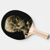 ビンセント・ヴァン・ゴッホ – 燃えるタバコのスカル 卓球ラケット (横)