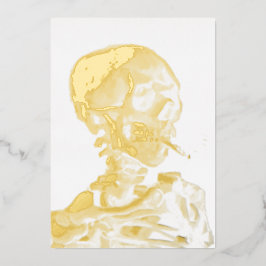 ビンセント・ヴァン・ゴッホ – 燃えるタバコのスカル 箔シーズンカード