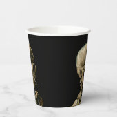 ビンセント・ヴァン・ゴッホ – 燃えるタバコのスカル 紙コップ (左)