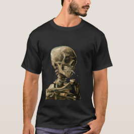 ビンセント・ヴァン・ゴッホ – 燃えるタバコのスカル Tシャツ