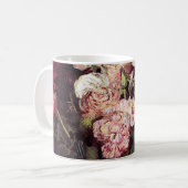 ビンセント・ヴァン・ゴッホ – 牡丹とバラ付きボウル コーヒーマグカップ (正面左)