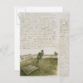 ビンセント・ヴァン・ゴッホ |男が引っ張り傷を負う ポストカード (正面/裏面)