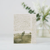 ビンセント・ヴァン・ゴッホ |男が引っ張り傷を負う ポストカード (スタンド正面)