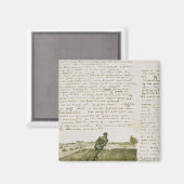 ビンセント・ヴァン・ゴッホ |男が引っ張り傷を負う マグネット (正面/裏面)