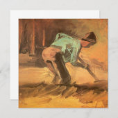 ビンセント・ヴァン・ゴッホ – 男は棒またはスペードを持ち込む (正面/裏面)