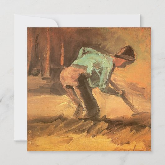 ビンセント・ヴァン・ゴッホ – 男は棒またはスペードを持ち込む (正面)