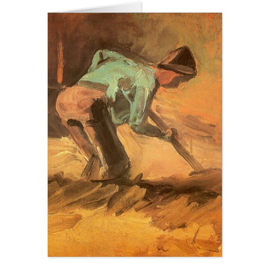 ビンセント・ヴァン・ゴッホ – 男は棒またはスペードを持ち込む (正面)