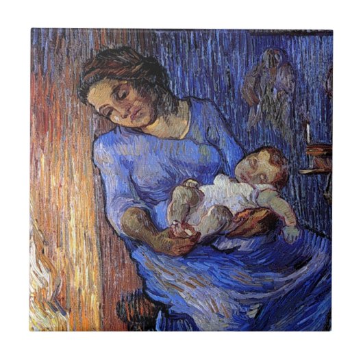 ビンセント・ヴァン・ゴッホ – 男は海のファインアート タイル (正面)