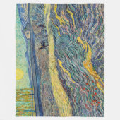 ビンセント・ヴァン・ゴッホ – 耕作農家のあるフィールド フリースブランケット (正面)