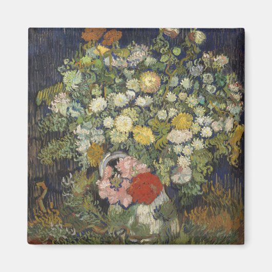 ビンセント・ヴァン・ゴッホ |花瓶の花束 マグネット (正面)