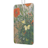 ビンセント・ヴァン・ゴッホ – 蝶とポピー カーエアーフレッシュナー (左)