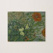 ビンセント・ヴァン・ゴッホ – 蝶とポピー ジグソーパズル (横)