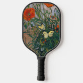 ビンセント・ヴァン・ゴッホ – 蝶とポピー ピックルボールラケット (裏面)
