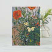 ビンセント・ヴァン・ゴッホ – 蝶とポピー 招待状 (スタンド正面)