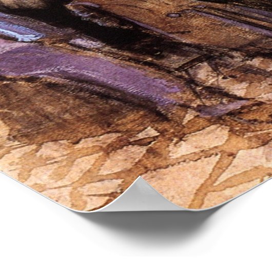 ビンセント・ヴァン・ゴッホ – 貧しい人とお金 – ファインアート ポスター (角)