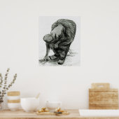 ビンセント・ヴァン・ゴッホ |農夫の女性の輝き， 1885 ポスター (キッチン)