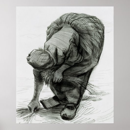 ビンセント・ヴァン・ゴッホ |農夫の女性の輝き， 1885 ポスター (正面)