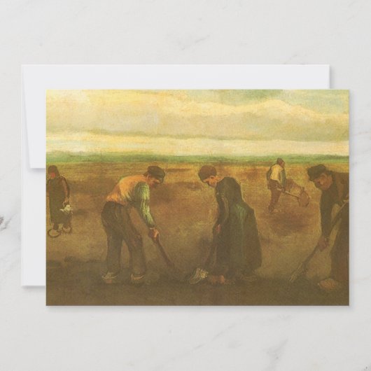 ビンセント・ヴァン・ゴッホ – 農民植栽ジャガイモ (正面)