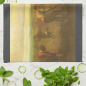 ビンセント・ヴァン・ゴッホ – 農民植栽ジャガイモ キッチンタオル (折り畳み)