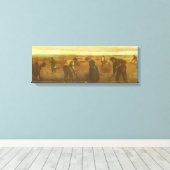 ビンセント・ヴァン・ゴッホ – 農民植栽ジャガイモ キャンバスプリント (インサイチュ (ウッドフロア))