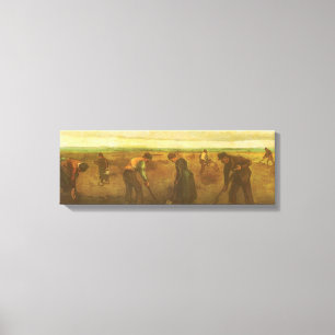 ビンセント・ヴァン・ゴッホ – 農民植栽ジャガイモ キャンバスプリント