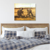 ビンセント・ヴァン・ゴッホ – 農民植栽ジャガイモ キャンバスプリント (インサイチュ (寝室))