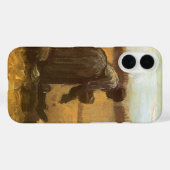 ビンセント・ヴァン・ゴッホ – 農民植栽ジャガイモ Case-Mate iPhoneケース (裏面 (横))