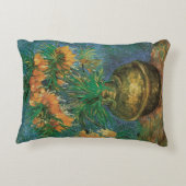 ビンセント・ヴァン・ゴッホ – 銅花瓶の中の油蔵 アクセントクッション (裏面)