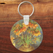 ビンセント・ヴァン・ゴッホ – 銅花瓶の中の油蔵 キーホルダー (正面)