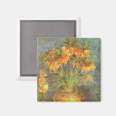 ビンセント・ヴァン・ゴッホ – 銅花瓶の中の油蔵 マグネット (正面/裏面)